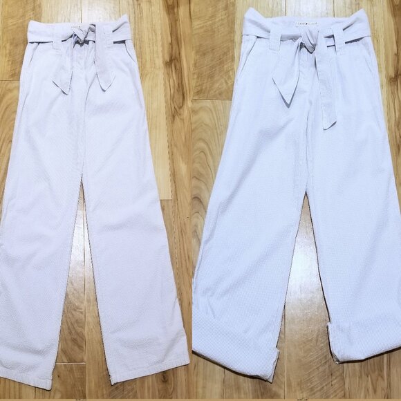 VTG Tommy Hilfiger Womens 6 Button Fly Dana Fit Convertible Seersucker Pants
